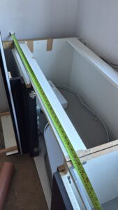 MDF support of base cabinets Nobilia